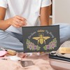 iapodiad Small Makeup Bag Bee Crown Flowers Cosmetic Bag for