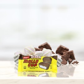 Sweetzo - Boyer Dark Chocolate Mallo Cup with Marshmallow Filling with Swirl Sticker, Party Favor Treats, 2 Cups per Sleeve, 1.5 Ounces (Pack of 3)