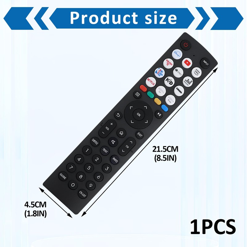 For Hisense Tv Remote Control,No Setup Required Universal Hisense Smart