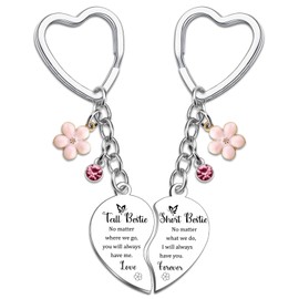 Wrpixe Bestie Gifts Friendship Keychain Bestie Birthday Gifts for Women Friendship Gift for Besties Bff Gift for Women Girls Friends Bff Stuff for Besties Mothers Day Presents for Her