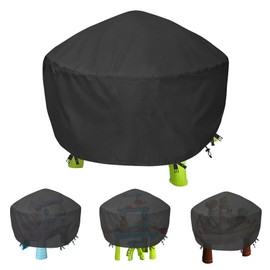 Extra Large Water Table Cover - Waterproof Water Table Cover for Kids, Kids Water Table Cover, Wind-resisting Anti-dust Anti-UV Sand and Water Wall for Boys Girls Kids Outdoor Water Toys Cover, Black