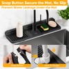 17.7'' Folding Faucet Mat for Kitchen Sink Splash Guard[7° Slope
