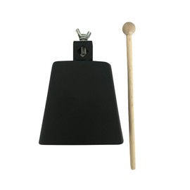 S.T.S.G Cowbell with Percussion Stick, Percussion Instrument, Drum, Musical Instrument, Durable Set, Durable, Accessory, Metal, Carrying Drummer (No. 5)