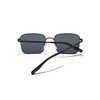 HAWKERS IRIS Sunglasses for Men and Women, Polarized Black Dark