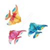 TOYANDONA 12pcs Tissue Fish Tropical Paper Fish Hanging Paper Fish