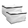 ABOOFAN 2pcs Transparent Quilt Storage Bags with Zipper Compression Organizers
