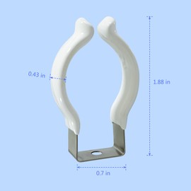 T10 LED Tube Light Clips,Light Bulb Fasteners, Tube Lamp Surface Mounting Brackets, Stainless Steel Lamp Support,Lampholder, Pipe Clamps to Prevent Sagging, PVC Tube Clamps