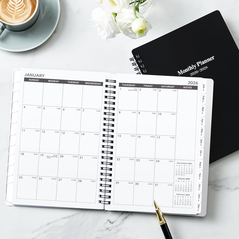 2026-2028 Monthly Planner/Calendar - 3 Year Monthly Planner, Jan. 2026