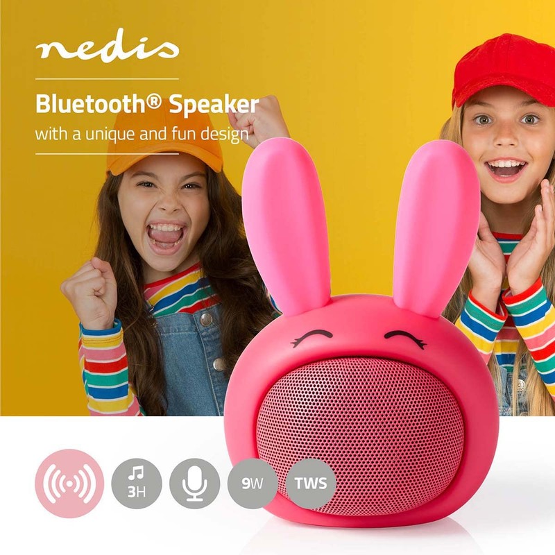 Nedis Animaticks Bluetooth Speaker with 3H Playtime, Hands-Free Calling &