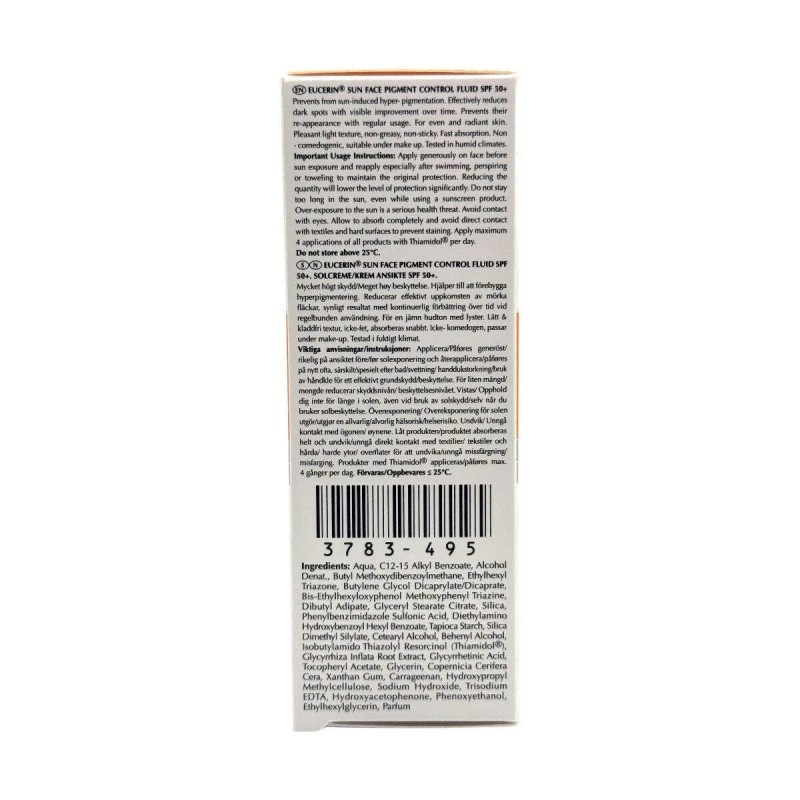 Eucerin Pigment Control SPF 50+ Sun Fluid 50ml