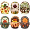 qiqee Thanksgiving Day Standard Cupcake Liners Cupcake Cups 300-Count Food