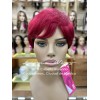Leona Wigs Peluca Oncológica Pixie Rojiza 100% Cabello Humano