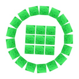 PACKOVE 100pcs Green Aluminum Foil Candy Wrappers Food Grade Packaging Foil for Home Kitchen Bbq Party Wedding Chocolate Tea Wrapping