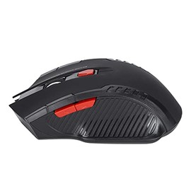 01 Game Mouse, Mouse inalámbrico con tecnología de posicionamiento óptico Profesional para Oficina para el hogar(Negro)                               