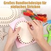 Qiimenguer Pack of 6 Basket Base for Crocheting, Solid and