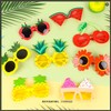 FOKICOS Summer Party Sunglasses,8pcs Hawaiian Luau Party Sunglasses Funny Hawaiian