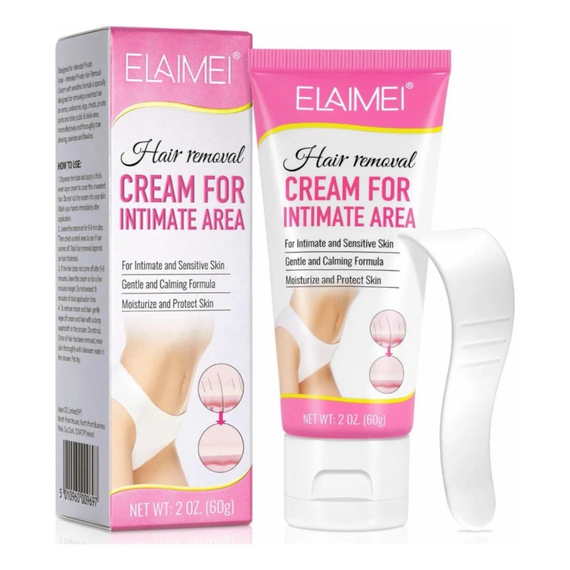 Crema Depiladora Zonas Íntimas Elimina Vello Hidratante