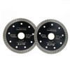 SHDIATOOL 4-1/2 Inch Porcelain Diamond Mesh Turbo Saw Blade Cutting