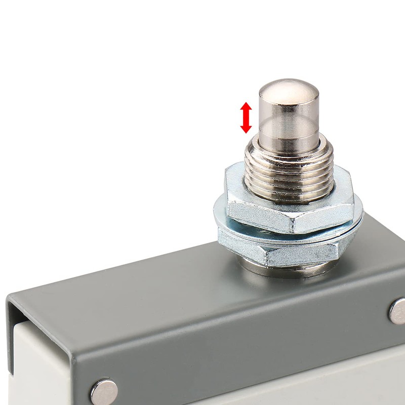 Baomain Limit Switch Panel Mount Push Plunger Momentary Type SPDT