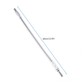 Flexible Shaft Electric Hex Screwdriver Drill Durable Connection Holder Silver 11.8 inches (30 cm)