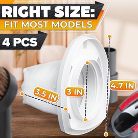 4 Pcs Reusable Black and Decker Handheld Vacuum Filter Replacement - Washable & Reusable VF110 Filter Compatible with (CHV9610, CHV1210, CHV1410, CHV1410B, CHV1410L, CHV1510)