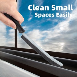 SXhyf SXhyf Hard bristles corner cleaning brush, crevice brush, pureclean brush, corner cleaning brush, brush cleaning is used for family cleaning, kitchen, bathroom cleaning tools (black)