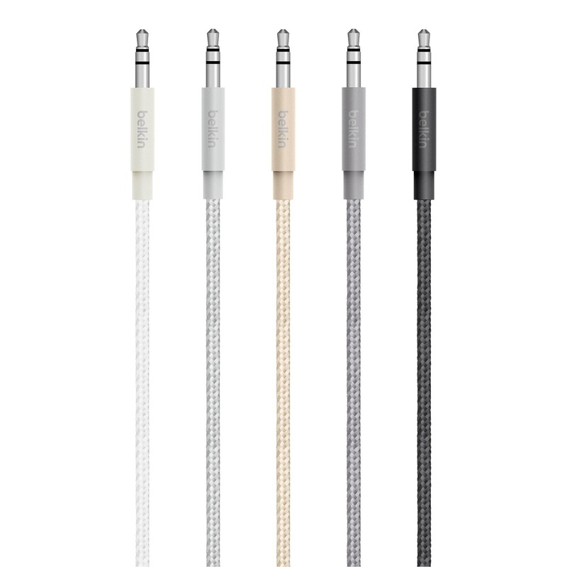 Belkin Premium 3.5 mm Braided Tangle Free Aux Cable with