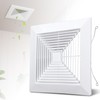 Powrocket Bathroom Exhaust Fan Cover with Spring, 12" x 12"