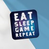 Square Single Coaster - Eat Sleep Game Repeat Gamer Gaming