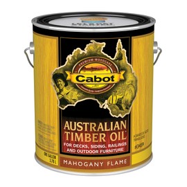 Cabot Australian Timber Oil Wood Stain and Protector, Mahogany Flame, 1 Gallon