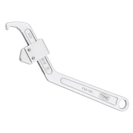 Hook Spanner, Super Tool, Adjustable Hook Spanner, Compatible Grooved Round Nut Diameter 1.4 - 4.1 inches (35 - 105 mm)