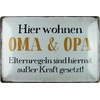 Generisch Metal Sign 20 x 30 cm Here Living Grandma