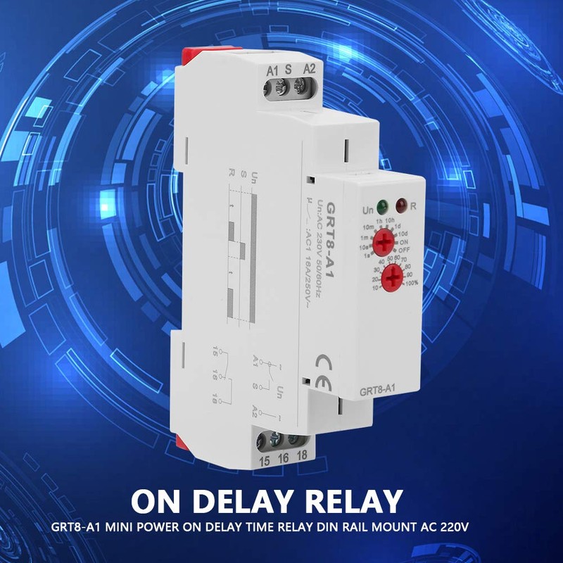 Time Relay Set by panel knob On Delay Relay AC