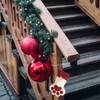 Boao Christmas Clear Banisters Ties 10 Inch Reusable Holiday Garland