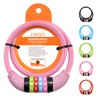 Nean children's-bicycle-cable-lock, number code combination lock in colourful design, 10