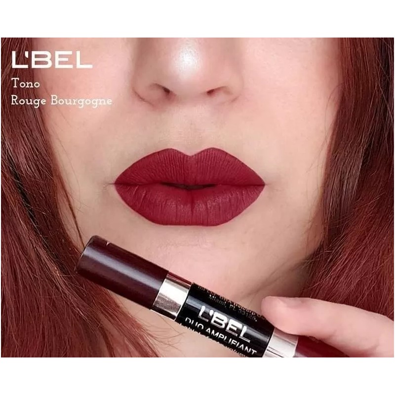 L'Bel Labial L'Bel Dúo Amplifiant color rouge bourgogne mate