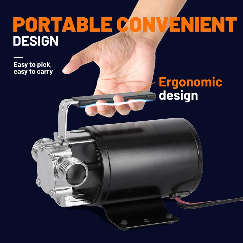 Smartbot 12 Volt 330 GPH Utility Transfer Pump - Portable
