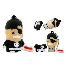 3.0 Punisher Super Hero 32GB USB External Hard Drive Flash Thumb Drive Storage Device Cute Novelty Memory Stick U Disk Cartoon