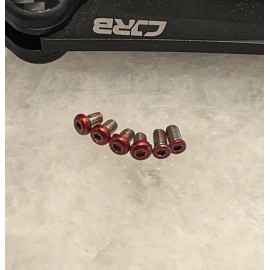 DH Red Stainless Steel Torx Screws For CJRB Crag Knife Scale and Pocket Clip 6pcs