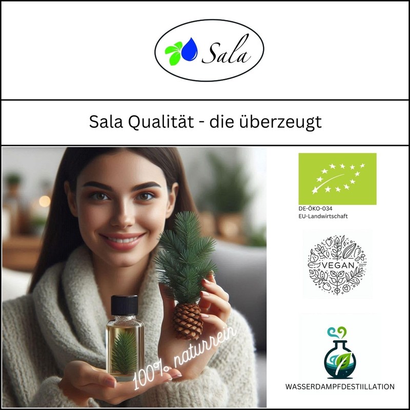 Sala Zirbelkieferöl Zirbenöl Aroma ätherisches Öl naturrein BIO 30 ml