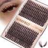 Winifred Brown Lash Clusters Wispy 12-22mm Long Cluster Eyelash Extensions
