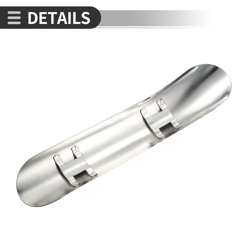 Motoforti Universal Motorcycle Exhaust Pipe Heat Shield Curved Motorcycle Heat