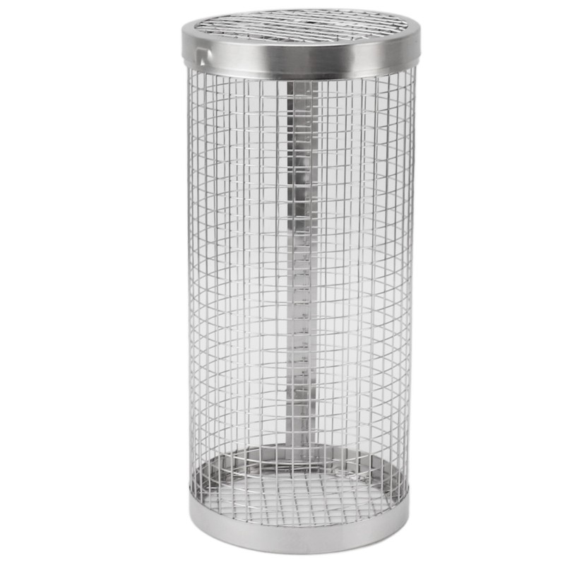 BBQ Net Tube Rolling Grilling Basket Stainless Steel Wire Mesh