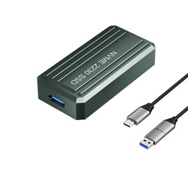 GINTOOYUN M.2 NVME 2230 Solid State Drive Enclosure USB C / A to M Key / (M + B) Key Aluminium M.2 NVME SSD Enclosure for Laptops, 2230 SSDs, Desktop Computers etc