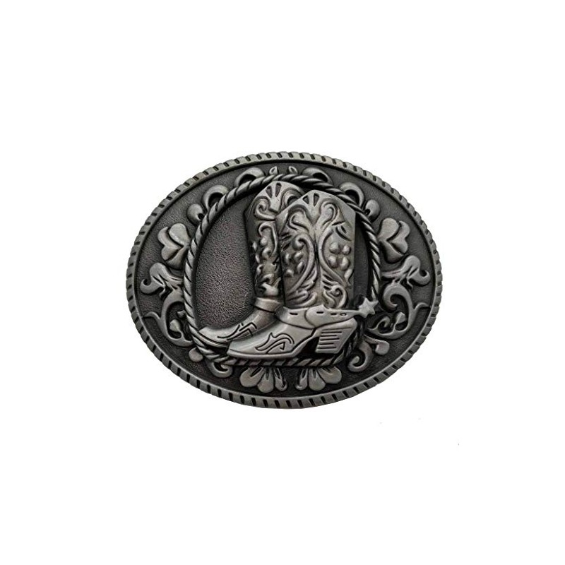 Cowboy Spur Boots Western Rodeo Belt Buckle