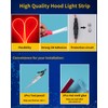 DUOFU365 12V Car LED Hood Light Strip, 59 Inches, Waterproof,