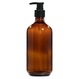 Plastic Soap Dispenser,Soap Dispenser Bathroom Kitchen Pump Bottle Brown 1 PCS(17 OZ)