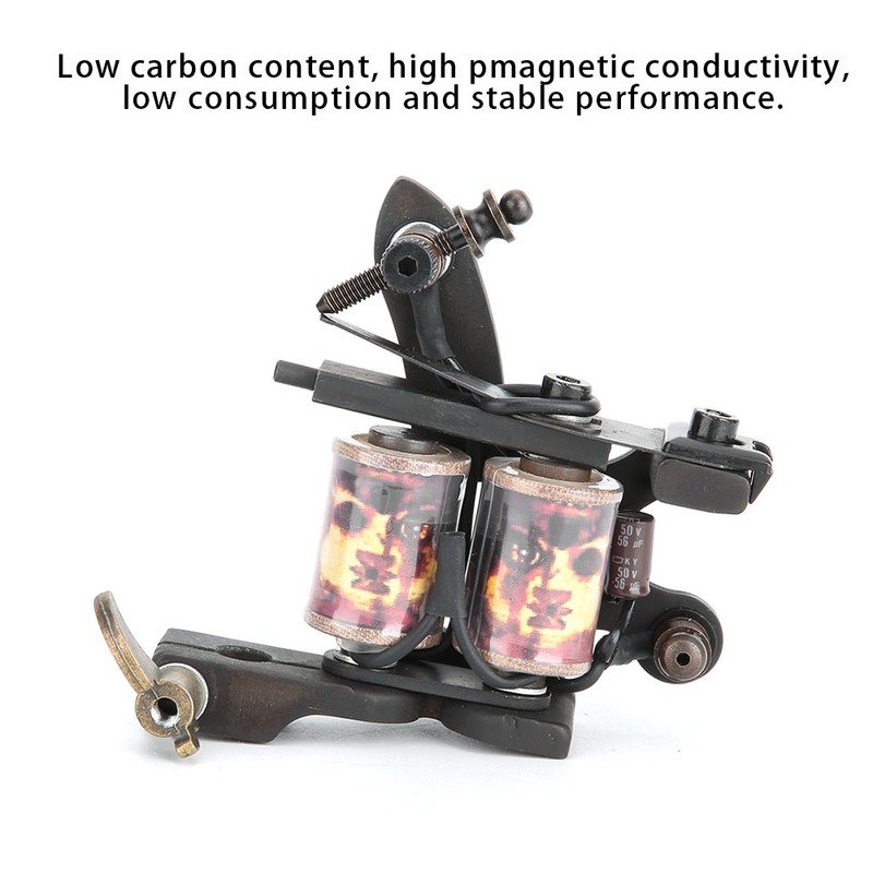 Pure Copper Manual Tattoo Gun Shader Liner Wrap Coils Machine