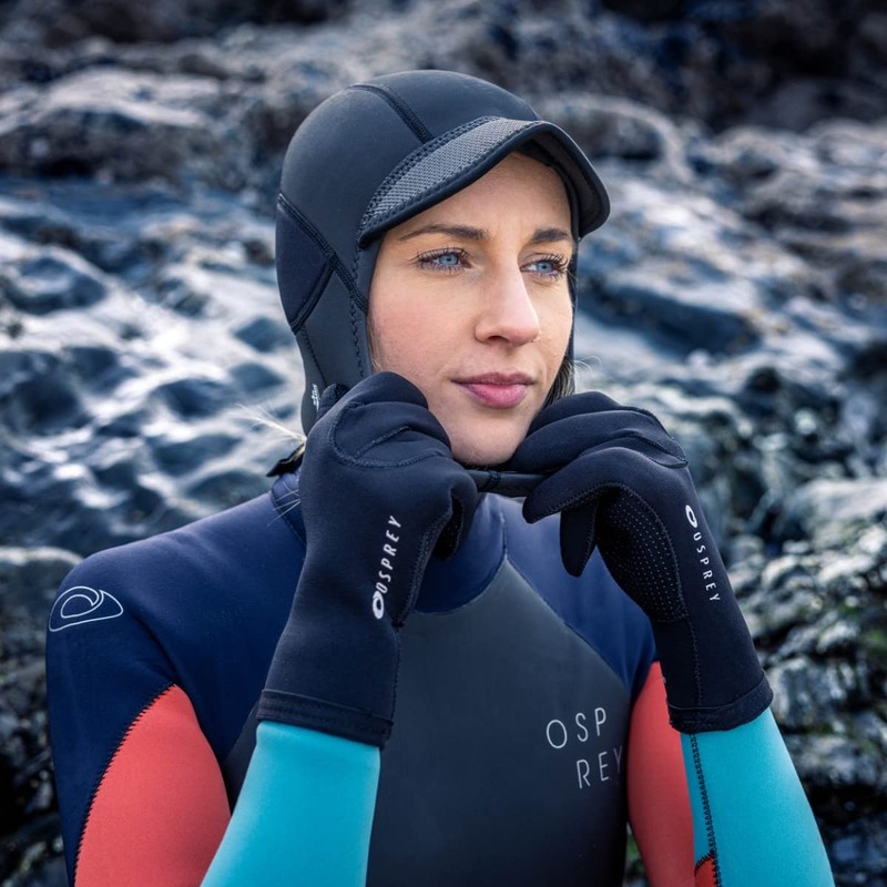 Osprey Wetsuit Gloves, 3 mm Neoprene Surfing Diving Watersport Gloves,