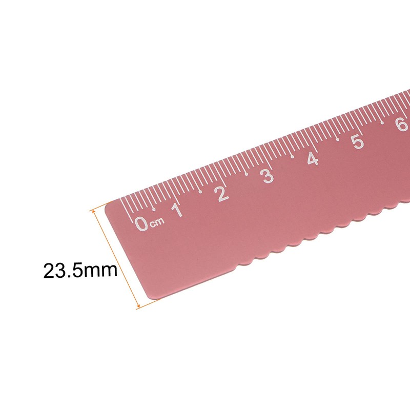 sourcing map Set of 3 Straight Ruler, 15 cm, Metric